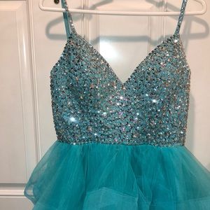 Teal Cocktail Dress